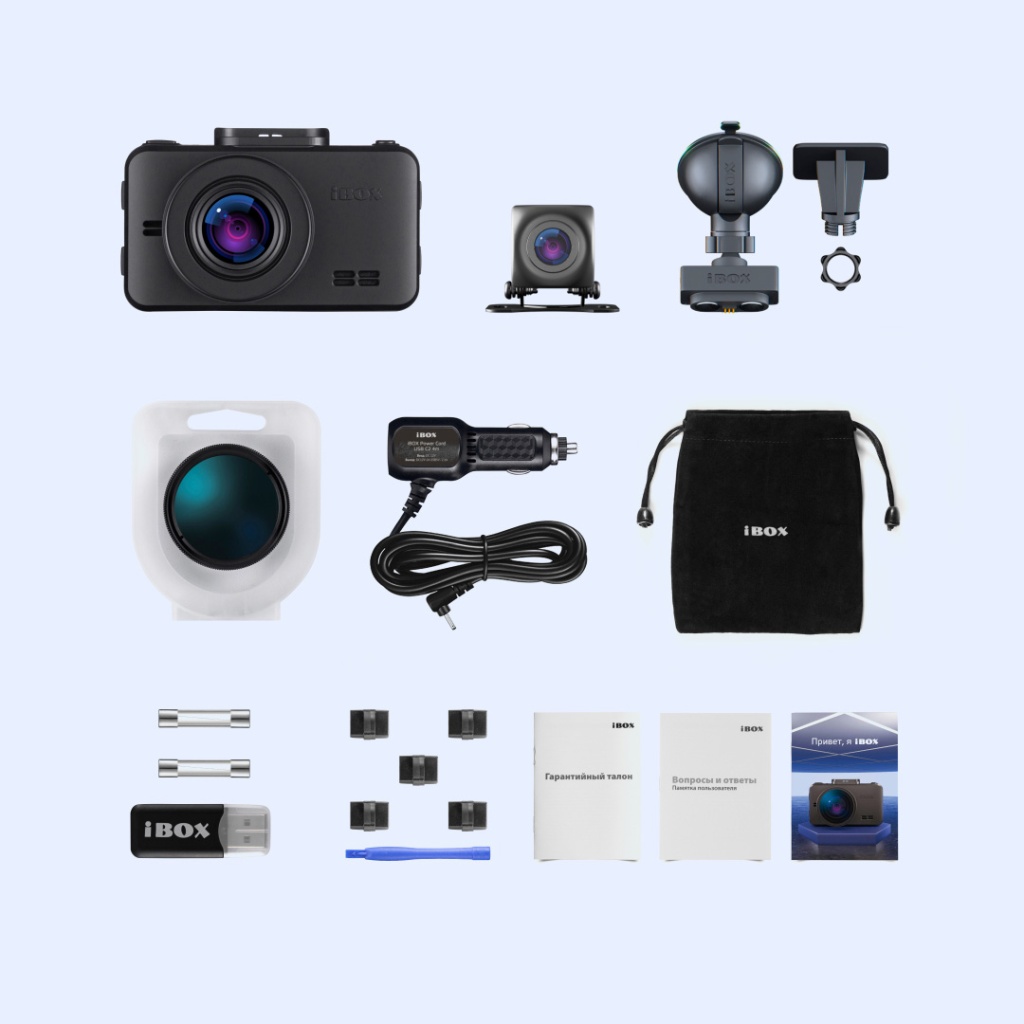 Купить видеорегистратор ibox roadscan se wifi gps dual + камера заднего ...